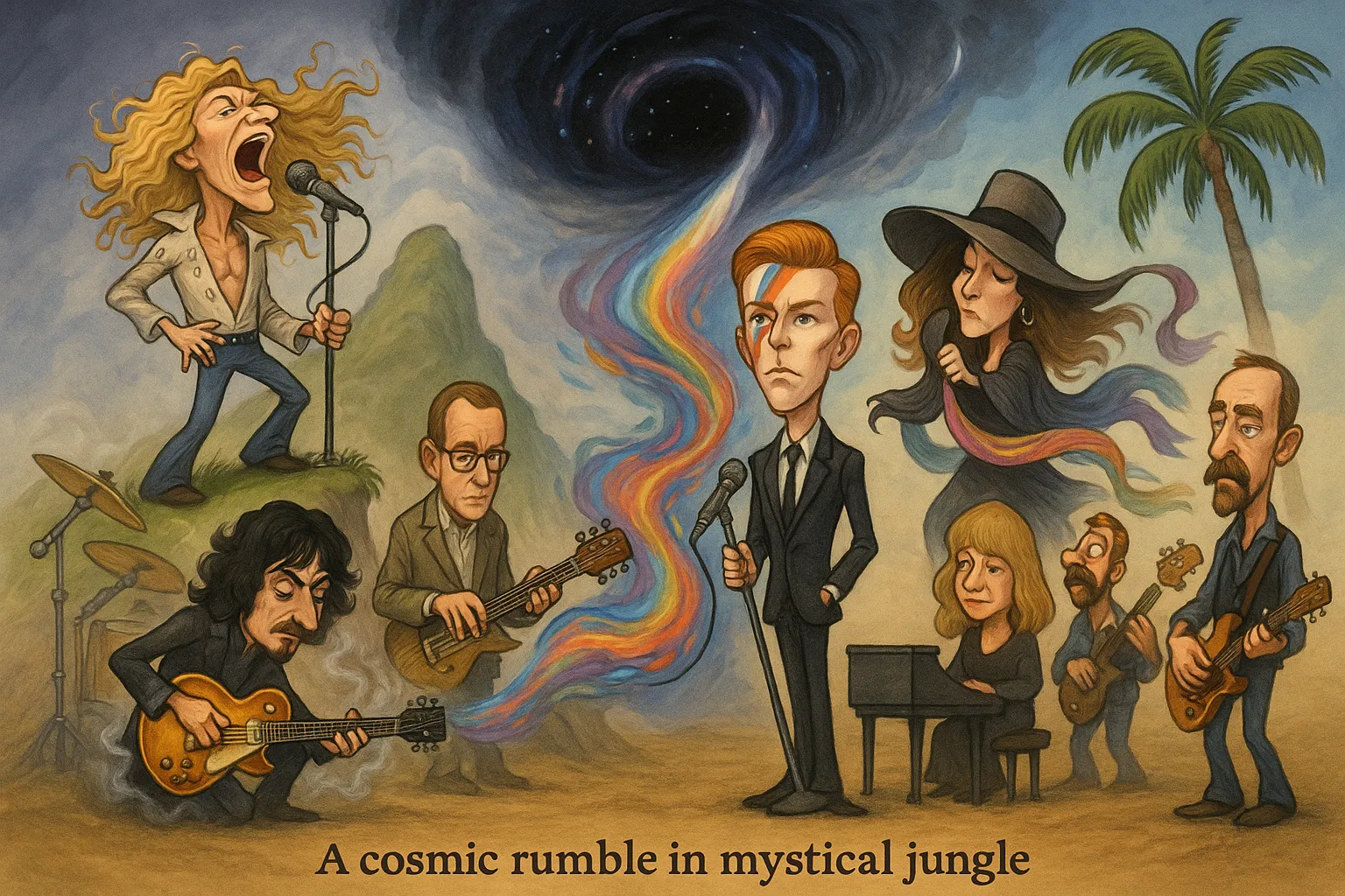 Cosmic rumble in mystical jungle